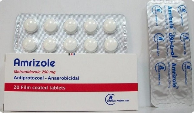 دواء امريزول Amrizol علاج عدوى الفطريات والبكتيريا ومطهر معوي