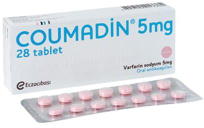 أقراص كومادين Coumadin لعلاج النوبات القلبية