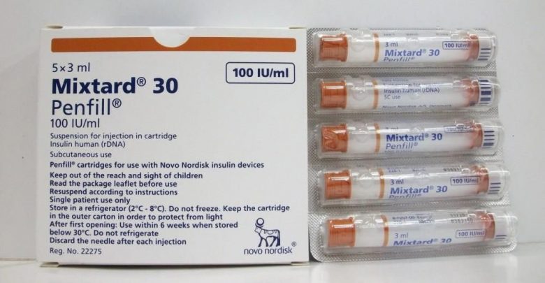 حقن ميكستارد لعلاج مرض السكري MIXTARD