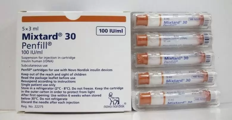 حقن ميكستارد لعلاج مرض السكري MIXTARD