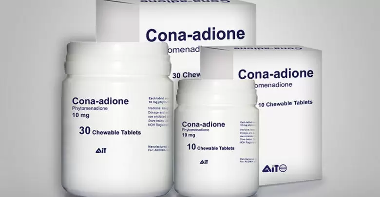 أقراص كوناديون مضاد لتجلط الدم CONA – ADIONE