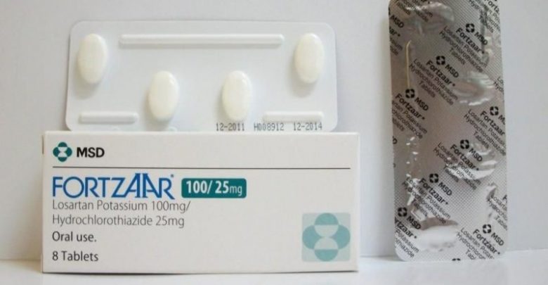 اقراص فورتزار لعلاج ارتفاع ضغط الدم FORTZAAR