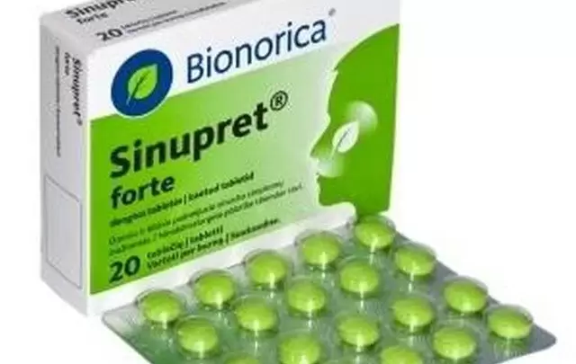اقراص سينوبريت لعلاج التهابات الجيوب الأنفية sinupret