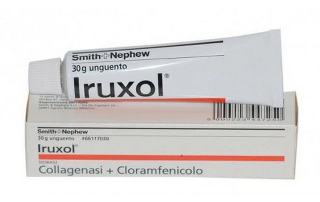 نشرة مرهم إيروكسول لعلاج الجروح والحروق IRUXOL
