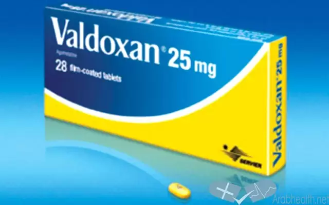 دواعي استعمال اقراص فالدوكسان لعلاج الاكتئاب Valdoxan