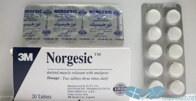 دواعي استعمال اقراص نورجيسيك مُسكن للآلم Norgesic