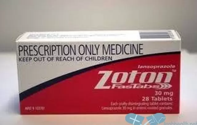 نشرة اقراص زوتون فاست لعلاج قرحة المعدة Zoton Fast