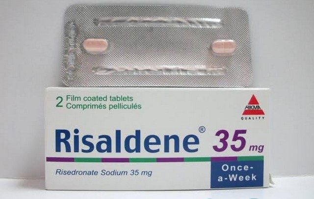 نشرة اقراص ريسالدين لعلاج هشاشة العظام Risaldene