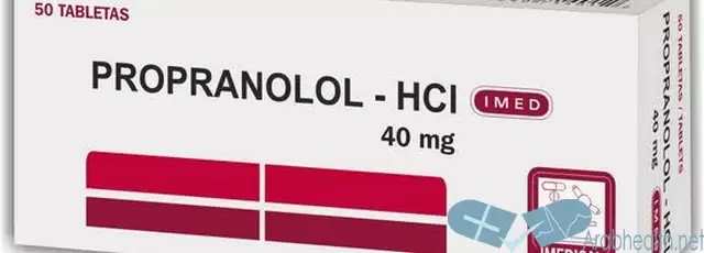 نشرة اقراص بروبرانولول لعلاج ارتفاع الضغط Propranolol