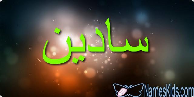 معنى اسم سادين بالتفصيل Sadin