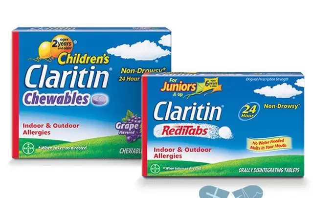 نشرة اقراص كلاريتين لعلاج حساسية الأنف Claritine