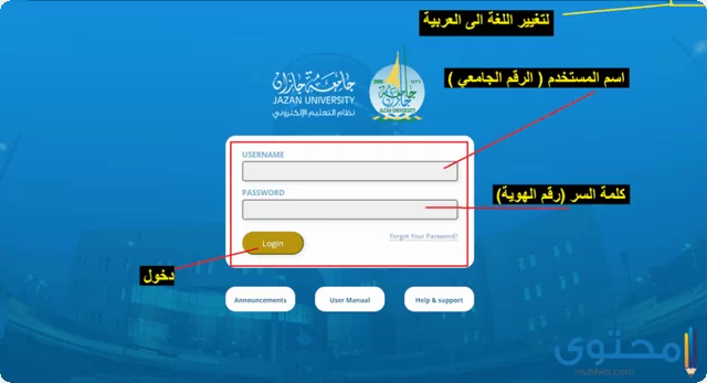 بلاك بورد جامعة جازان