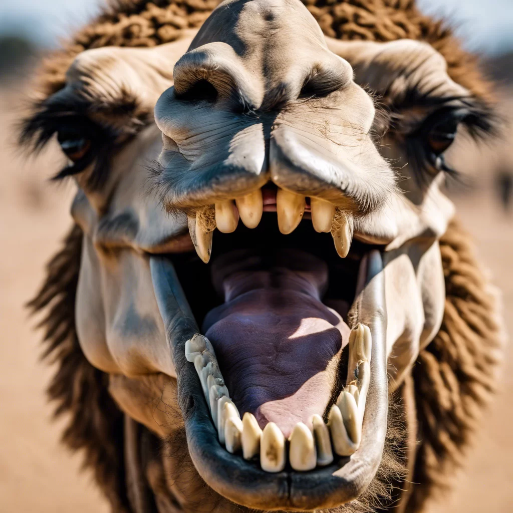 كم عدد اسنان الجمل