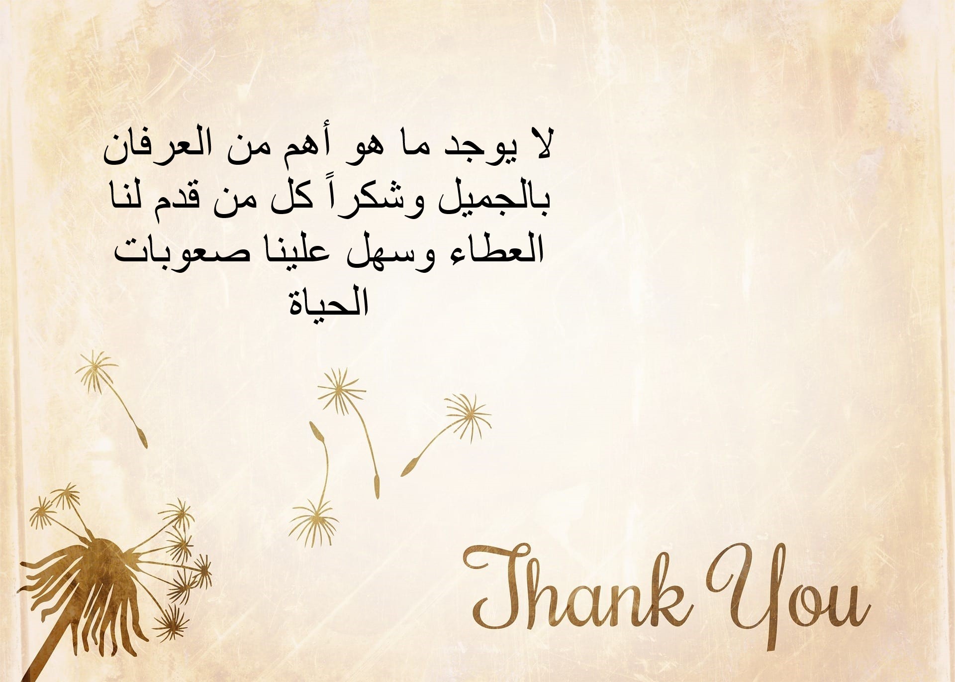 كلمات شكر وثناء لشخص قدم العطاء